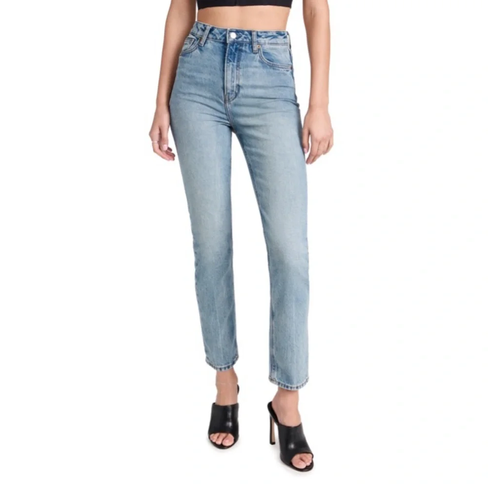 Reformation Liza Ultra High Rise Slim Straight Jeans in Malta - Picture 11 of 11